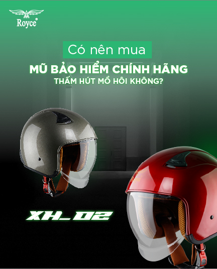 Có Nên Mua Mũ Bảo Hiểm Chính Hãng Thấm Hút Mồ Hôi Không?